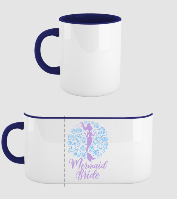 MermaidTeam Bride model albastru închis pe tricou