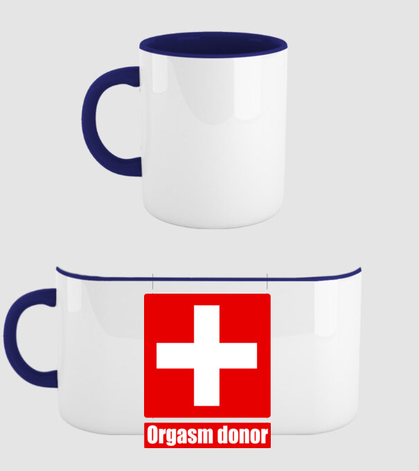 orgasm model albastru închis pe tricou