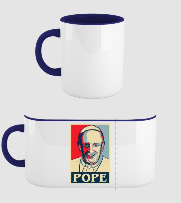 Poster Papa model albastru închis pe tricou