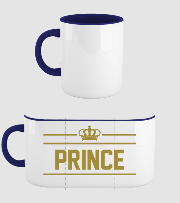 Prince model albastru închis pe tricou
