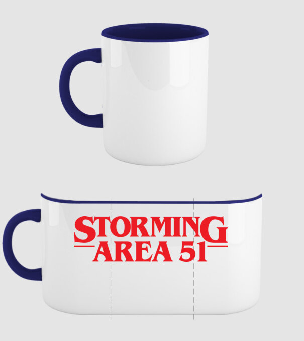 storming area 51 things model albastru închis pe tricou
