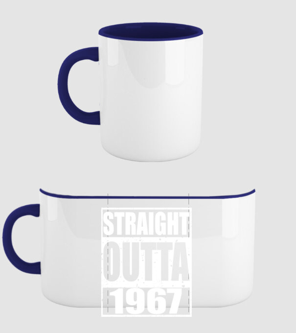 Straight Outta - 1977 model albastru închis pe tricou
