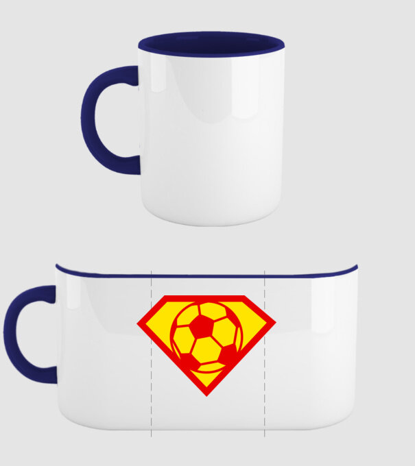 Supersportiv FOTBALIST model albastru închis pe tricou