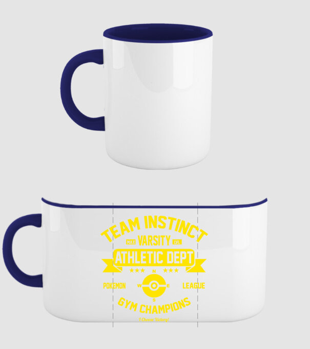 Team instinct champions model albastru închis pe tricou