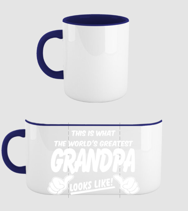 This is what the worlds greatest grandpa model albastru închis pe tricou