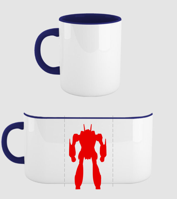 Transformers 7 model albastru închis pe tricou