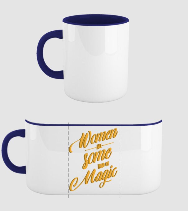 Women are magic model albastru închis pe tricou