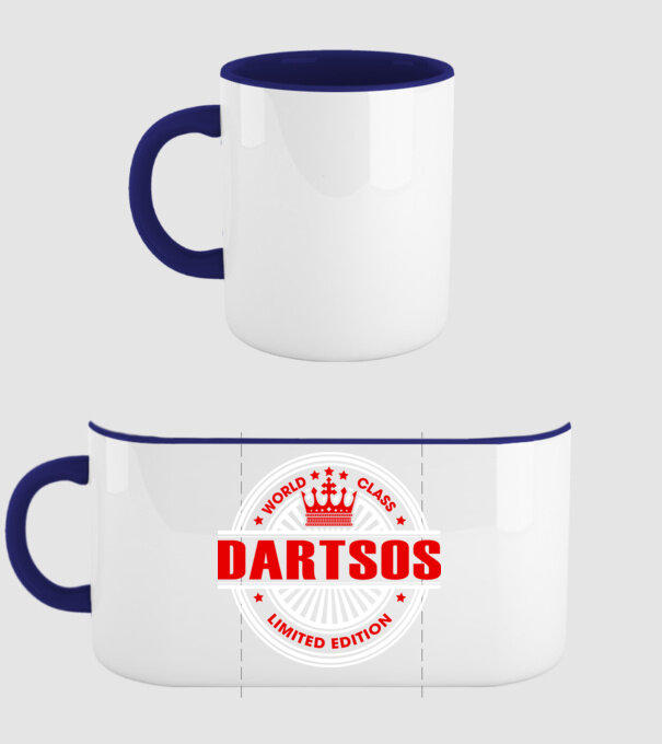 World class magyar DARTS model albastru închis pe tricou