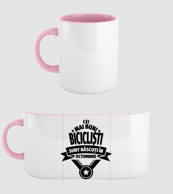Cei mai buni barista sunt născuți în octombrie model roz deschis pe tricou