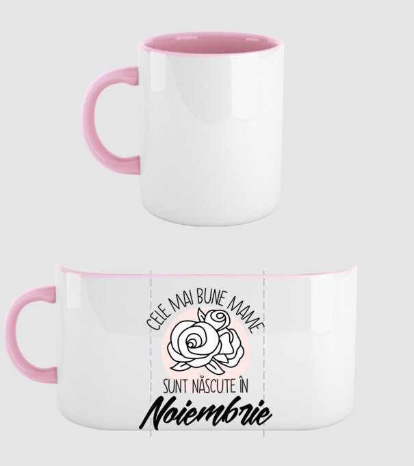 Cele mai bune mame sunt născute în Noiembrie model roz deschis pe tricou