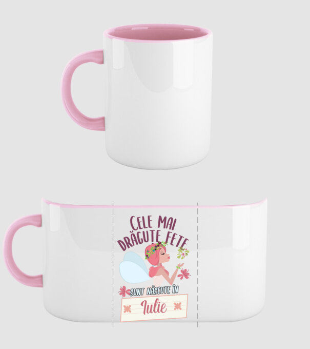 Cele mai drăguțe fete sunt născute în iulie. model roz deschis pe tricou