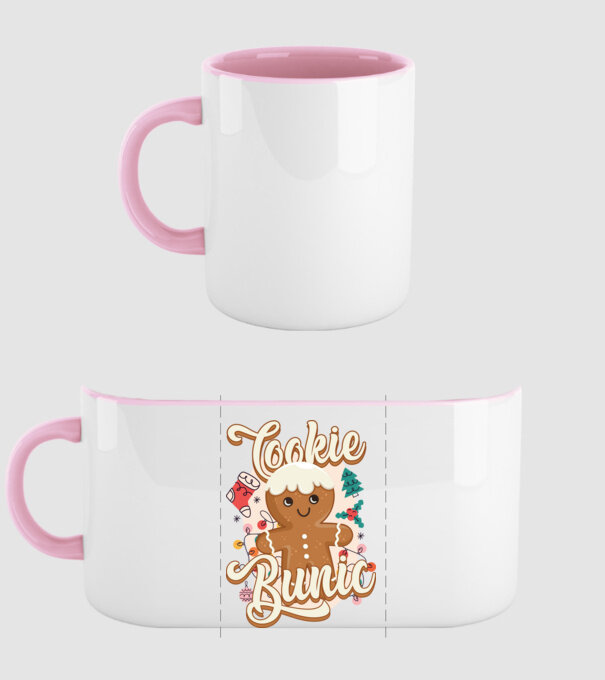 Cookie bunic model roz deschis pe tricou