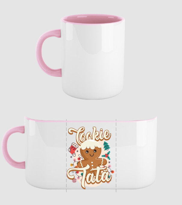 Cookie tată model roz deschis pe tricou