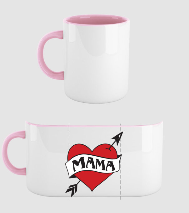 mama model roz deschis pe tricou