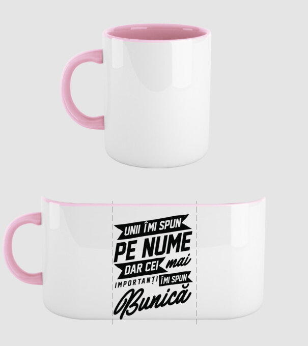 Unii îmi spun pe nume, dar cei mai importanți îmi spun bunică model roz deschis pe tricou