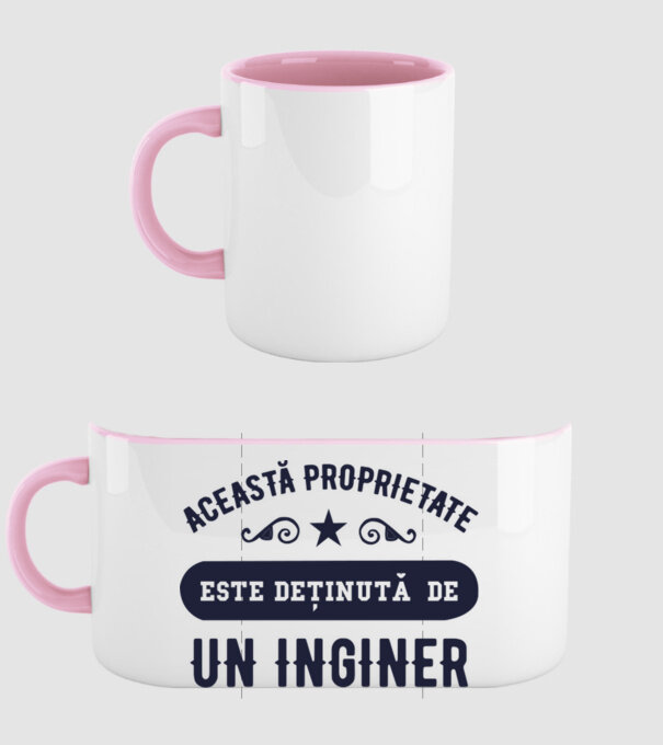 Această proprietate este deținută de un inginer model roz deschis pe tricou