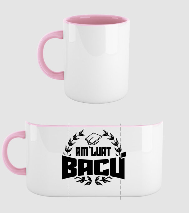 Am luat bacu model roz deschis pe tricou