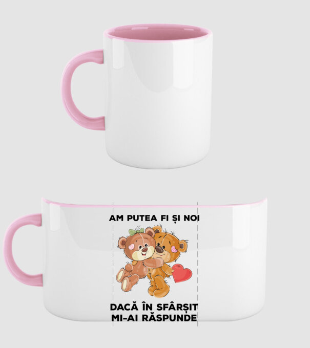 Am putea fi și noi dacă în sfârșit mi-ai răspunde model roz deschis pe tricou