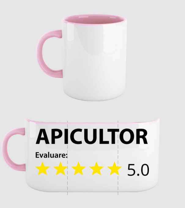 Evaluare :APICULTOR model roz deschis pe tricou