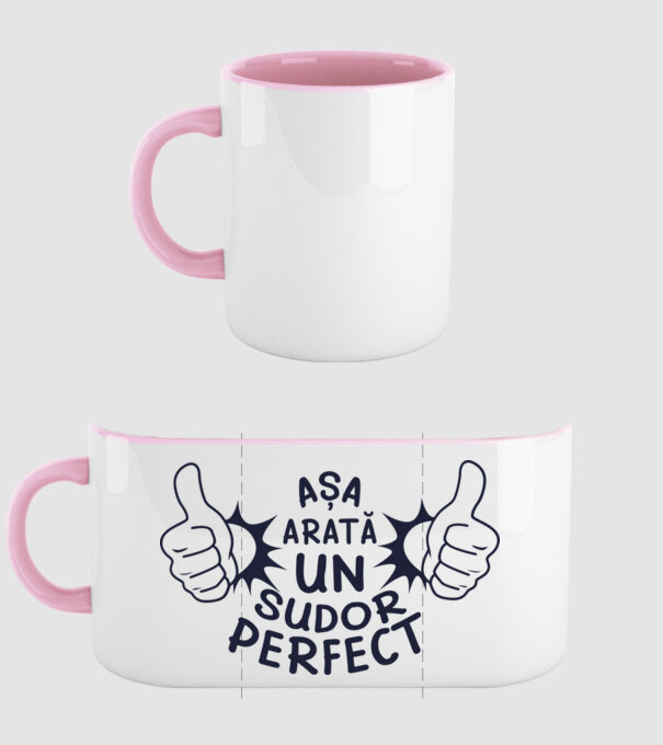 Așa arată un SUDOR perfect model roz deschis pe tricou