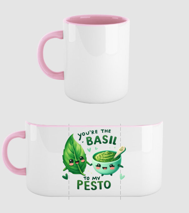 Basil to my Pesto model roz deschis pe tricou