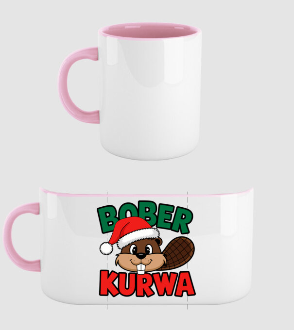 Bober kurwa xmas model roz deschis pe tricou