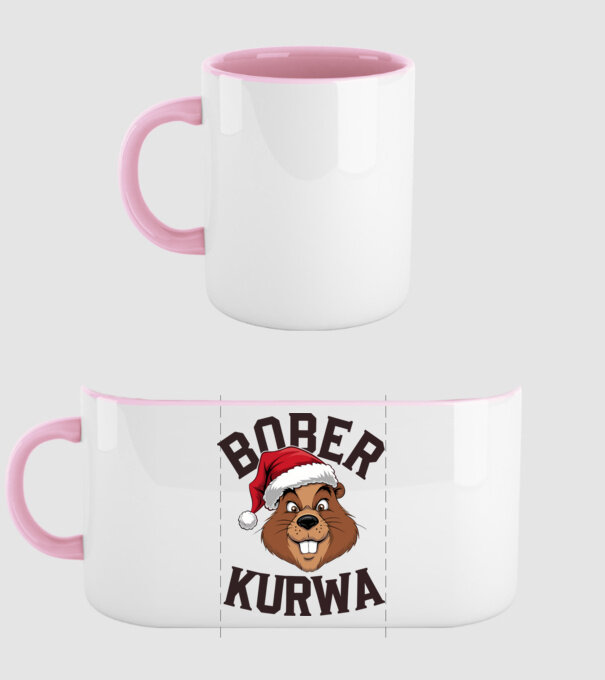 Bober kurwa xmas model roz deschis pe tricou