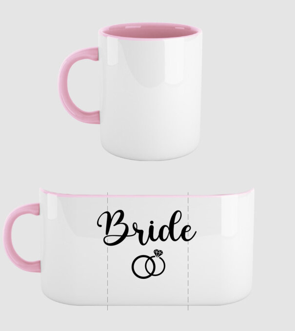 Bride model roz deschis pe tricou