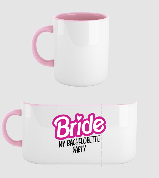 Bride Barbie model roz deschis pe tricou
