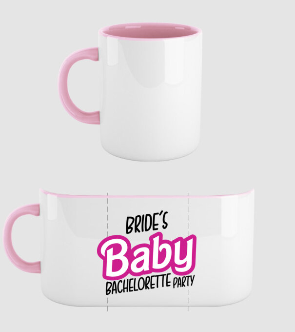 Bride Barbies baby model roz deschis pe tricou