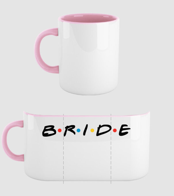 Bride Friends style drk model roz deschis pe tricou