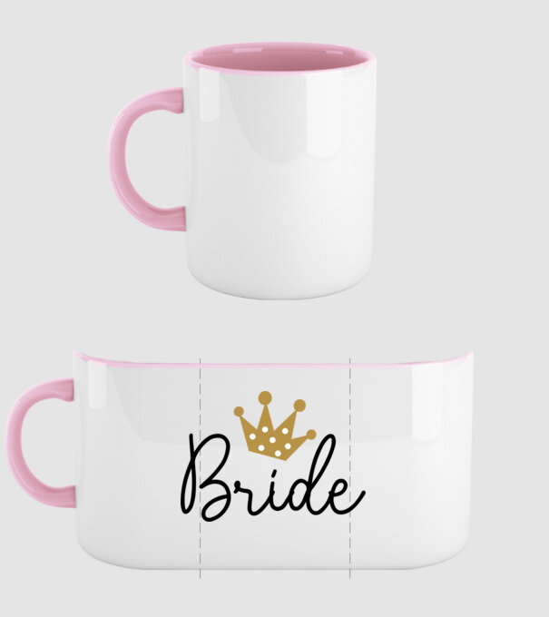 Bride princess model roz deschis pe tricou