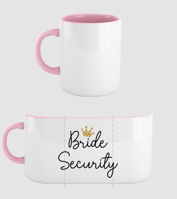 Bride Security model roz deschis pe tricou