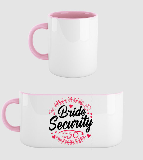 Bride Security model roz deschis pe tricou