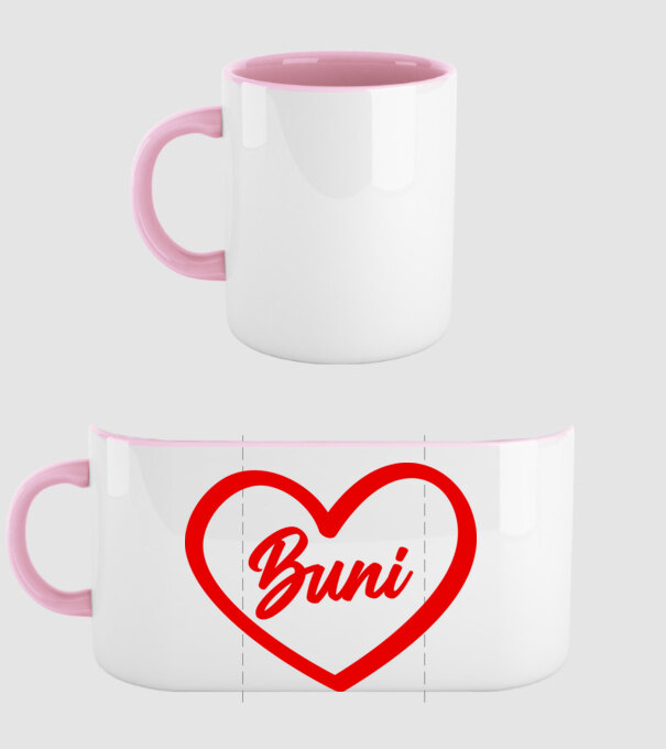Buni model roz deschis pe tricou