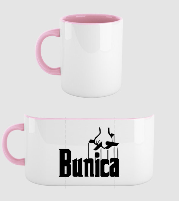 Bunica model roz deschis pe tricou