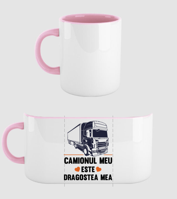 camionul meu este dragostea mea model roz deschis pe tricou