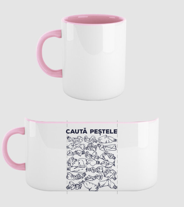 Caută peștele model roz deschis pe tricou
