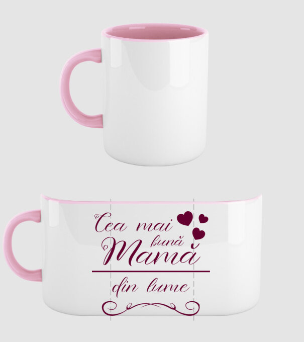 Cea mai bună mamă din lume model roz deschis pe tricou