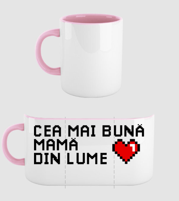 cea mai bună mamă din lume model roz deschis pe tricou