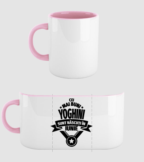 Cei mai buni yoghini sunt născuți în iunie model roz deschis pe tricou