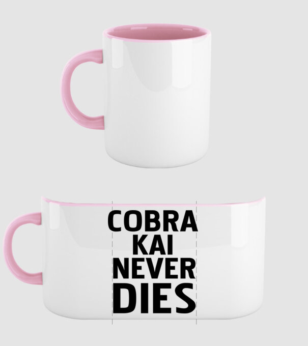 cobra kai never dies model roz deschis pe tricou