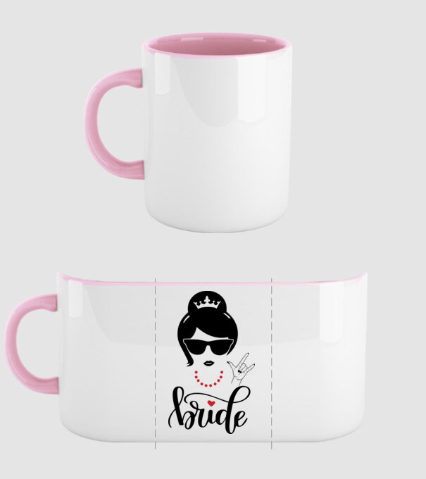 Cool Bride model roz deschis pe tricou
