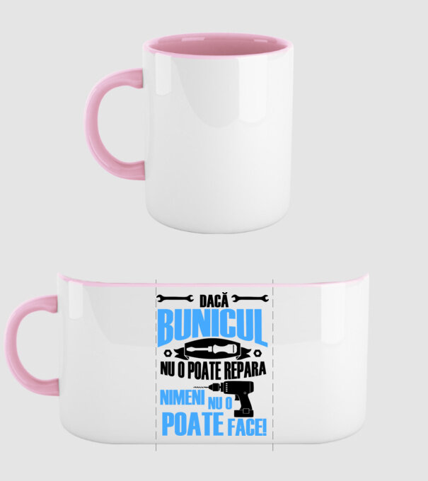 Dacă bunicul nu o poate repara, nimeni nu o poate face model roz deschis pe tricou
