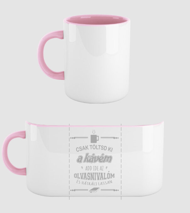 Doar toarnă-mi cafeaua, dă-mi ziarul și retrage-te încet D7979895 model roz deschis pe tricou