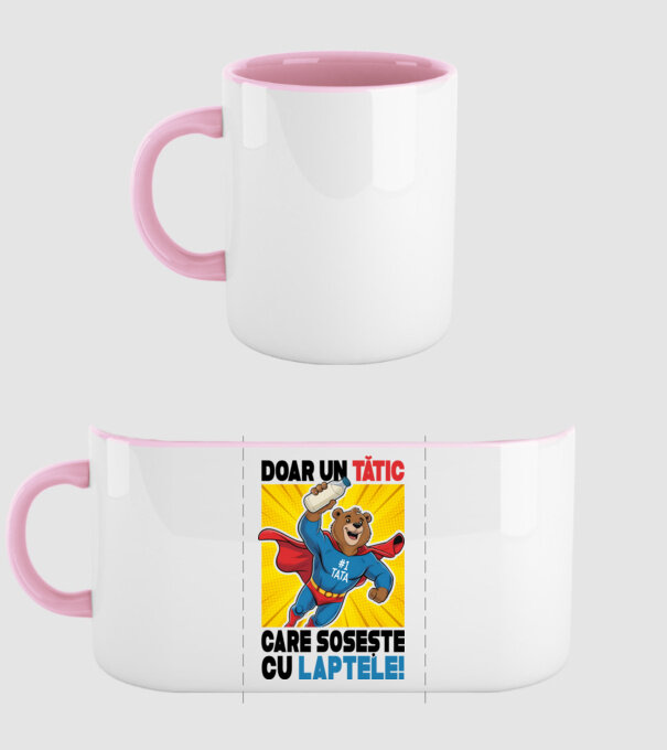 Doar un Tătic Care sosește cu laptele model roz deschis pe tricou