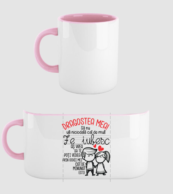 Dragostea mea Cât de minunat ești model roz deschis pe tricou