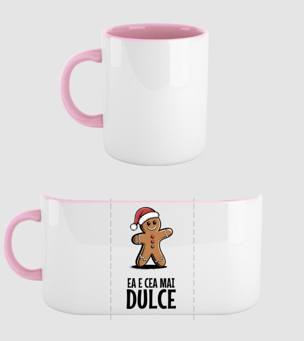 Ea e cea mai dulce alb model roz deschis pe tricou