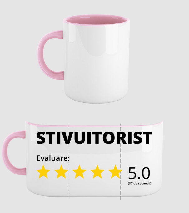 Evaluare - STIVUITORIST model roz deschis pe tricou
