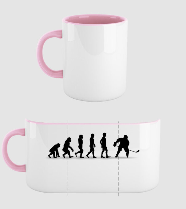 Evolution Hockey model roz deschis pe tricou
